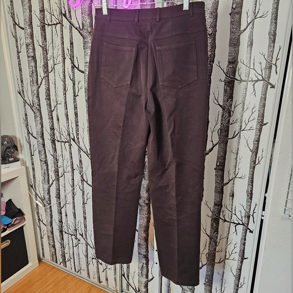 Vintage St. John Sport Bootcut Brown and Gold Jeans - Size 6 WKC Dog Show - Picture 4 of 8